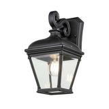 Bayview Black Elegant Outdoor Wall Lantern