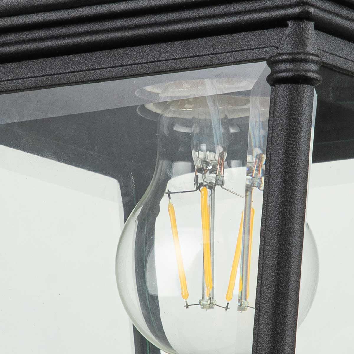 Bayview Black Elegant Outdoor Wall Lantern