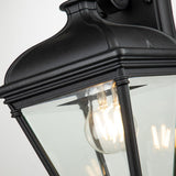 Bayview Black Elegant Outdoor Wall Lantern