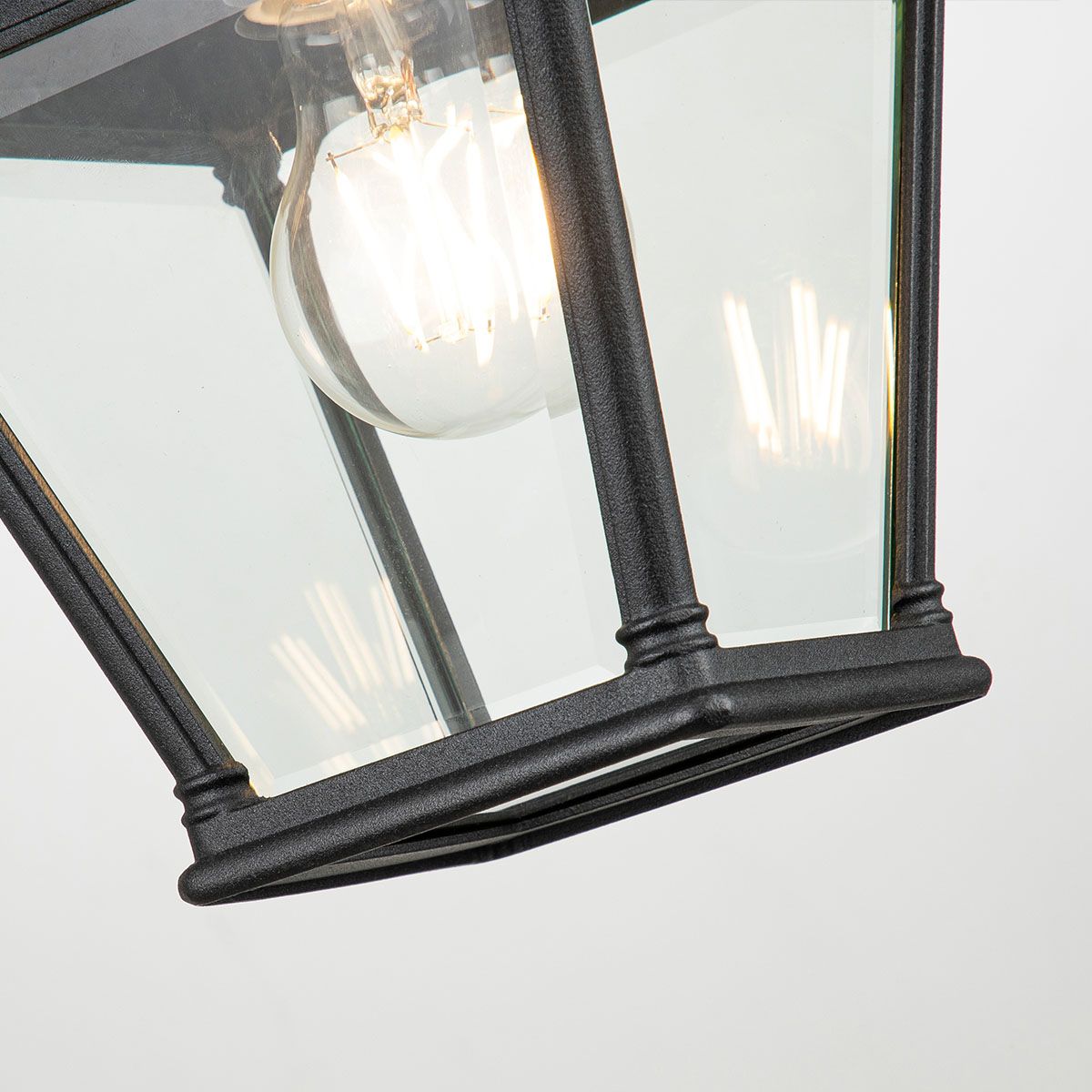 Bayview Black Elegant Outdoor Wall Lantern