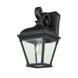 Bayview Black Elegant Outdoor Wall Lantern