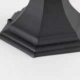 Bayview Elegant 1-Light Outdoor Black Pedestal Lantern