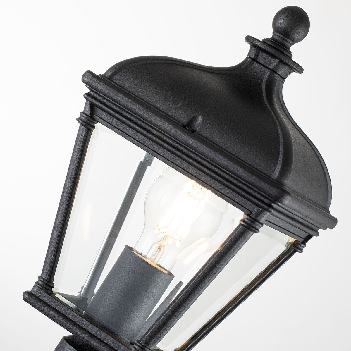 Bayview Black Elegance Exterior Pillar Lantern