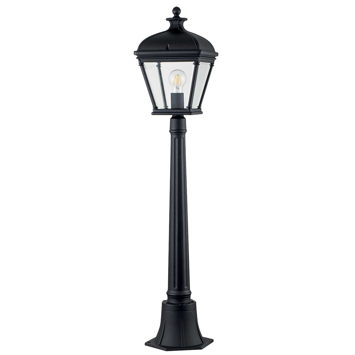 Bayview Black Elegance Exterior Pillar Lantern