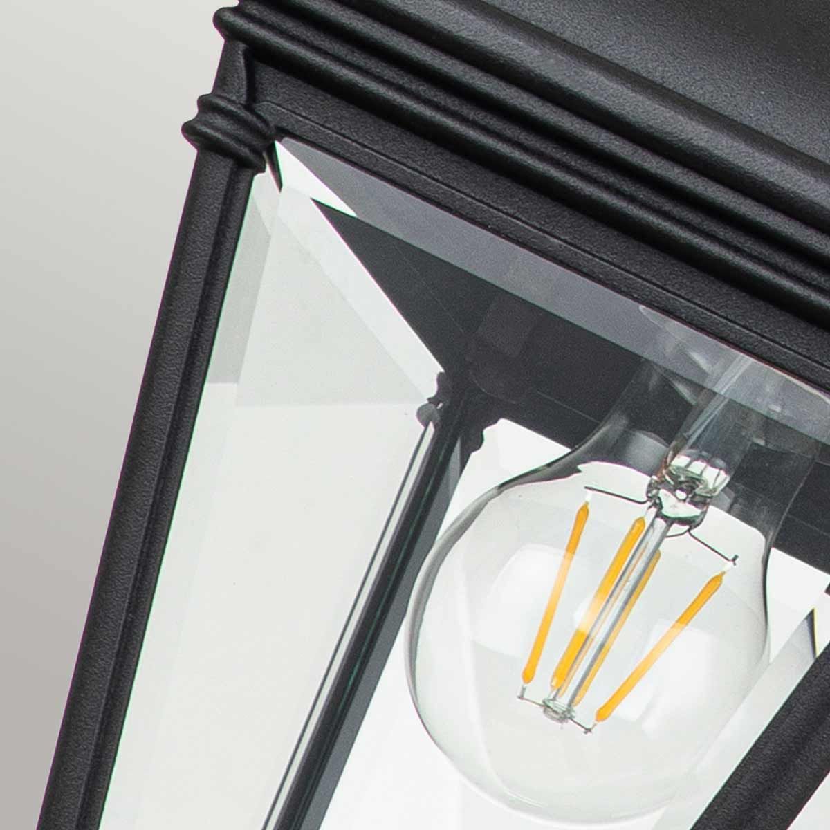 Elegant Black Bayview Outdoor Hanging Lantern