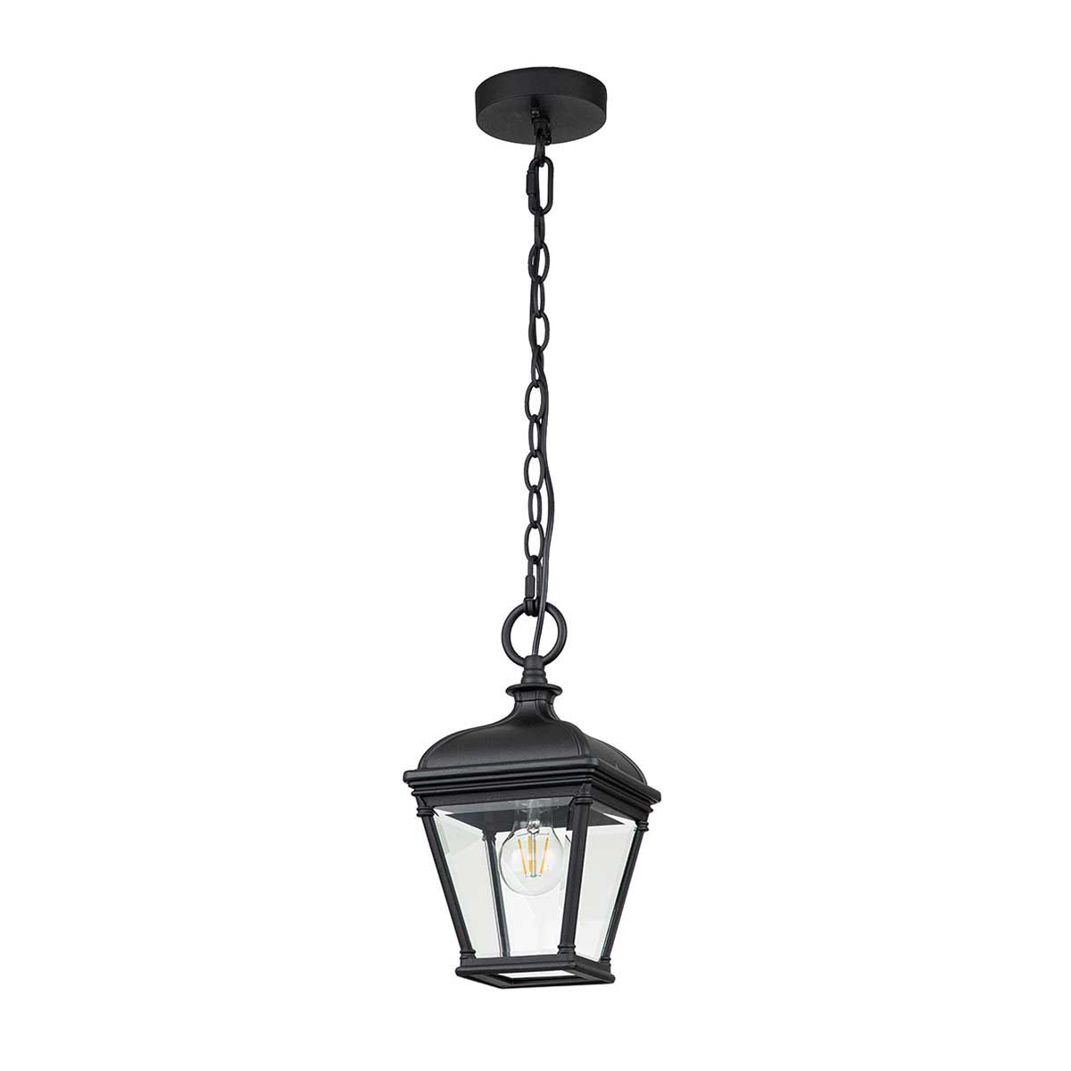 Elegant Black Bayview Outdoor Hanging Lantern