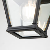 Bayview Elegant Black Outdoor Ceiling Lantern