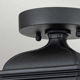 Bayview Elegant Black Outdoor Ceiling Lantern
