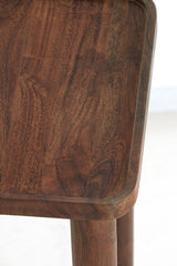 Acacia Wood Pedestal 42x42x100 cm – Qiano Collection