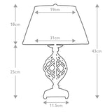 Medieval Elegance Swirl Table Lamp