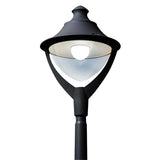 Beppe 400 50W E27 HighPower LED 4000K Photocell, Modern Lantern Head, Grey/Clear
