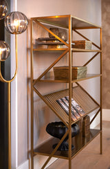 Antique Bronze Ezra Display Cabinet 120x40x160 cm