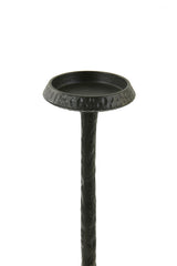 Elegant Matte Black Candle Holder, Height 36 cm, Diameter 8 cm