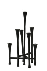 Olivier Black 7-Light Candle Holder 26x23x45 cm