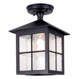 Winchester Classic Square Porch Lantern in Black Finish