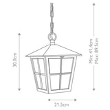 Elegant Canterbury Black Chain Lantern