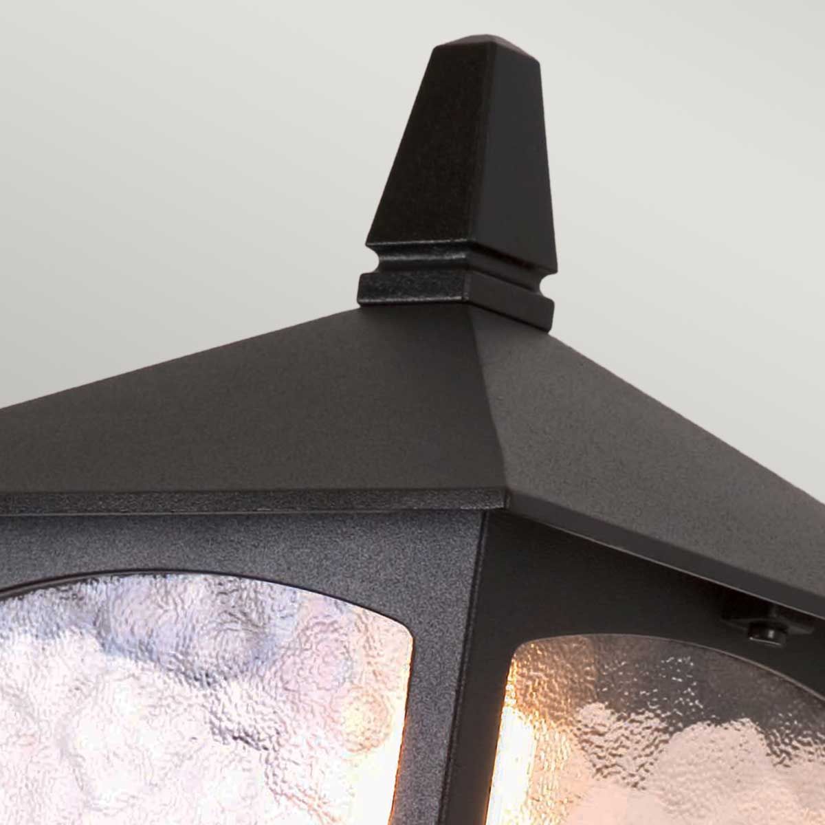 Classic York Wall Lantern in Black Finish