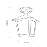 York Heritage Black Lantern Fixture