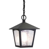 Elegant York Chain Lantern in Black Finish