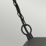 Elegant York Chain Lantern in Black Finish