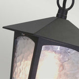 Elegant York Chain Lantern in Black Finish
