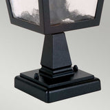 Old English York Pedestal Lantern, Black, 4-Sided, 315mm Height