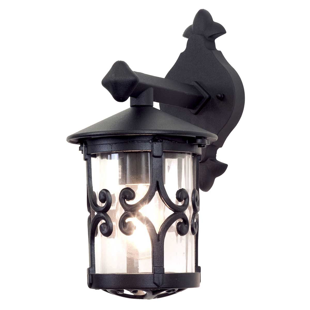 Hereford Black Wall Lantern - Elegant Die-Cast Aluminium Fixture