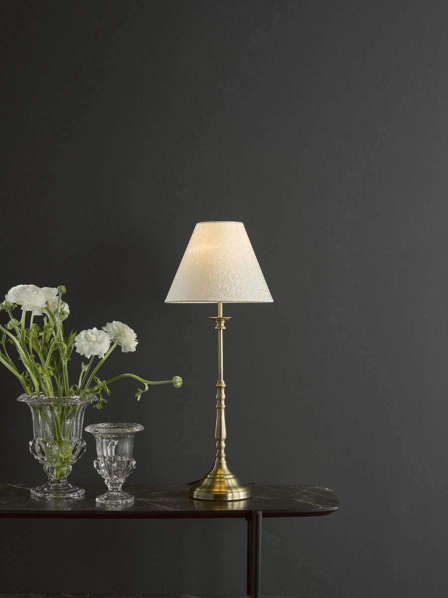 Blenheim Table Lamp Antique Brass With Shade (Multipack)