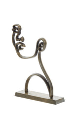 Antique Bronze Abstract Face Sculpture on Base 28x8x38 cm