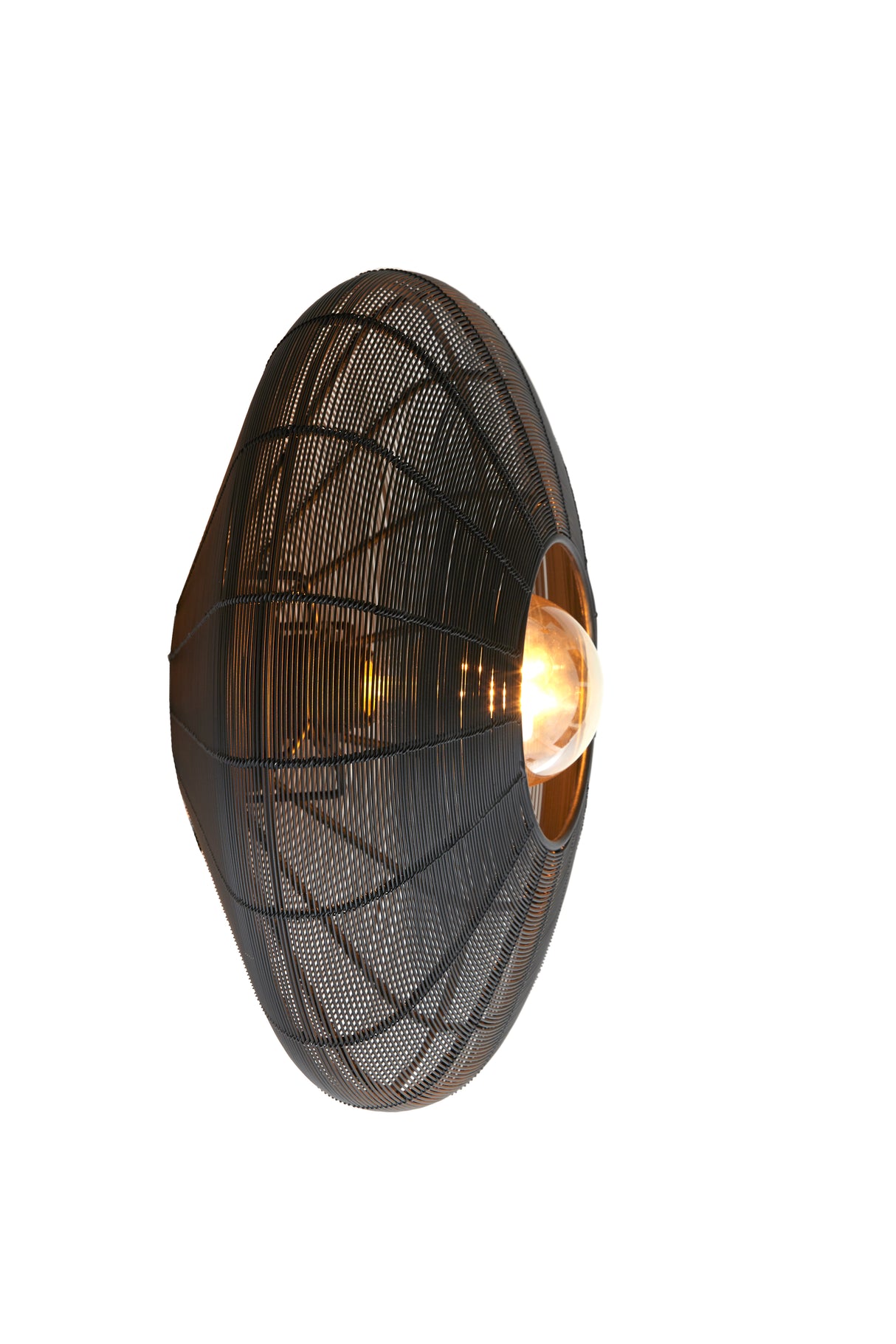 Modern Black Matte Ceiling Light 40x17 cm