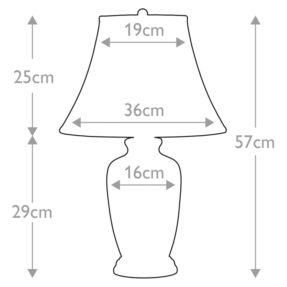Elegant Blue Porcelain Ginger Jar Table Lamp with White Empire Shade