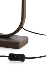 Jamiri Brown Tapered Lamp Stand - 20x10x45 cm