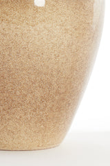 Taupe Ceramic Sangku Vase - 28x27.5x31.5 cm Decorative Piece