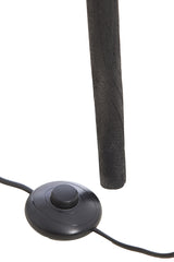 Stylish Tripod Floor Lamp 52x52x122 cm - Ilias Black Wood Finish