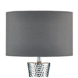 Bokara Table Lamp Silver With Shade
