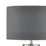 Bokara Table Lamp Silver With Shade