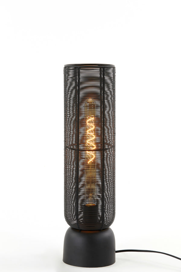Matte Black Lezuza Table Lamp - 13.5x49.5 cm