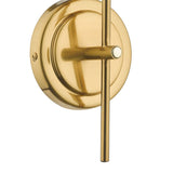 Bombazine Wall Light Natural Brass Opal Glass