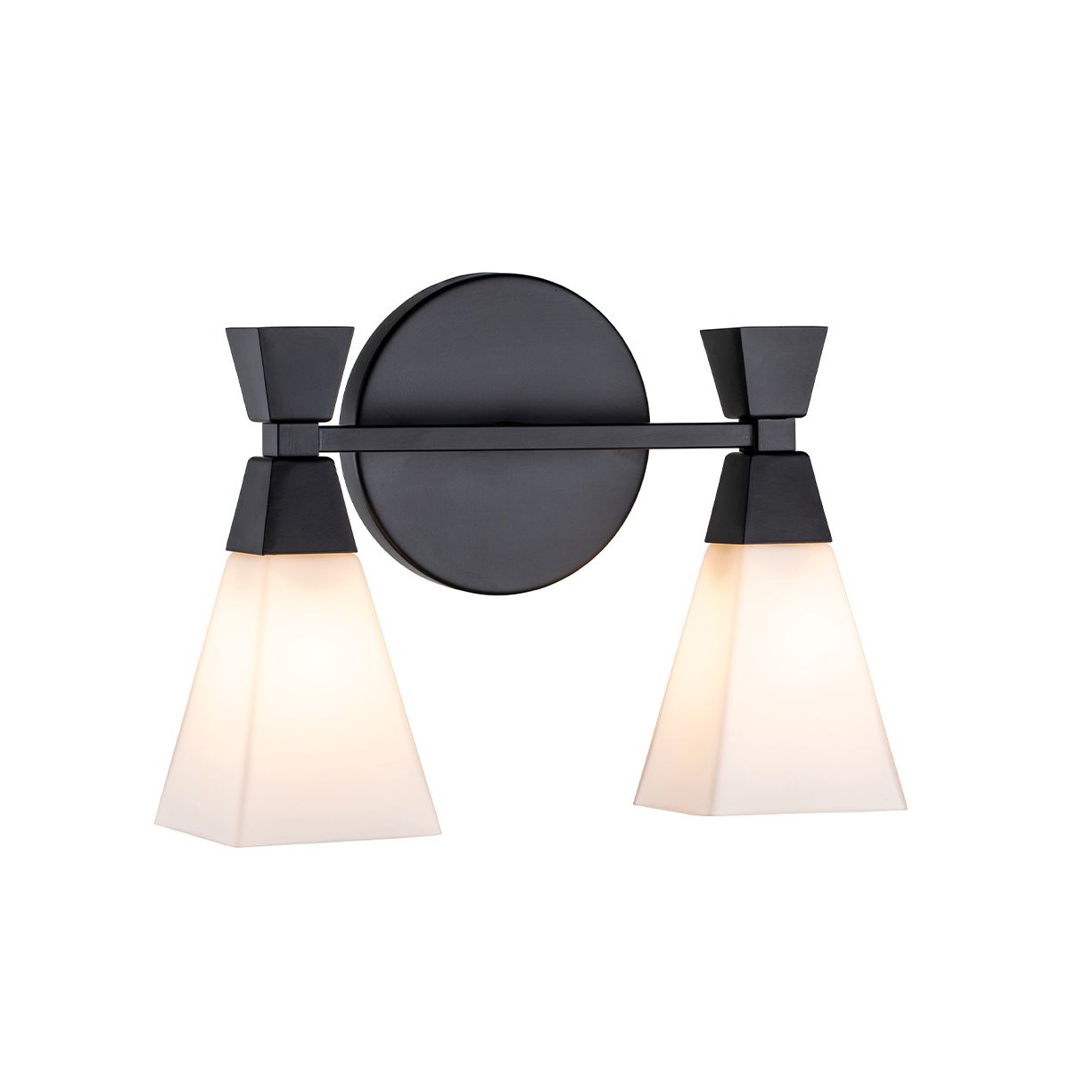 Bowtie 2lt Wall Light - Matte Black Matte Black