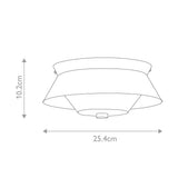 Bowtie 2lt Flush - Matte Black Matte Black