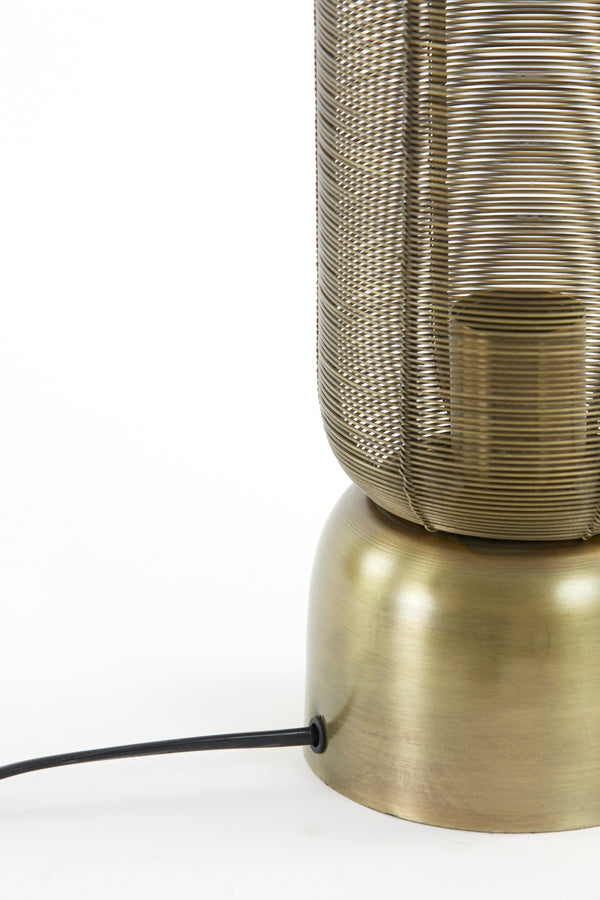 Antique Bronze Lezuza Table Lamp - Ø13.5x49.5 cm