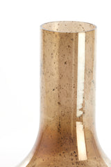 Amber Glass Vase with Stone Finish, 25x40 cm Leanna Design