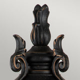 Baltimore Medium Pedestal Lantern in Weathered Bronze Finish