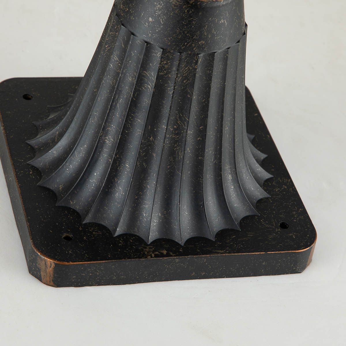 Baltimore Medium Pedestal Lantern in Weathered Bronze Finish