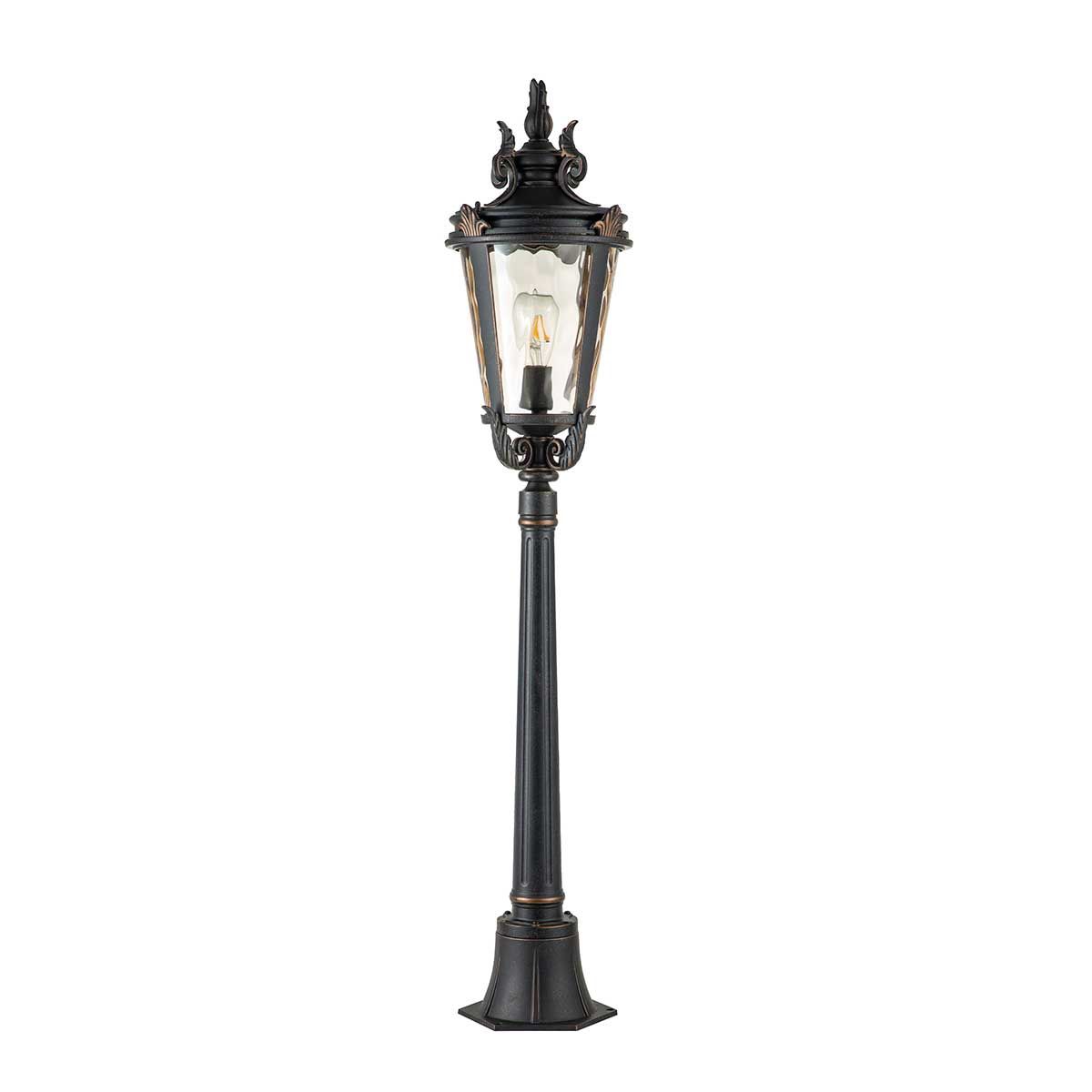 Medium Weathered Bronze Baltimore Pillar Lantern