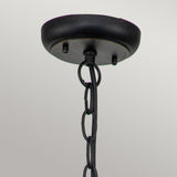 Baltimore Red Bronze Large Traditional Porch Lantern Chain Fixture