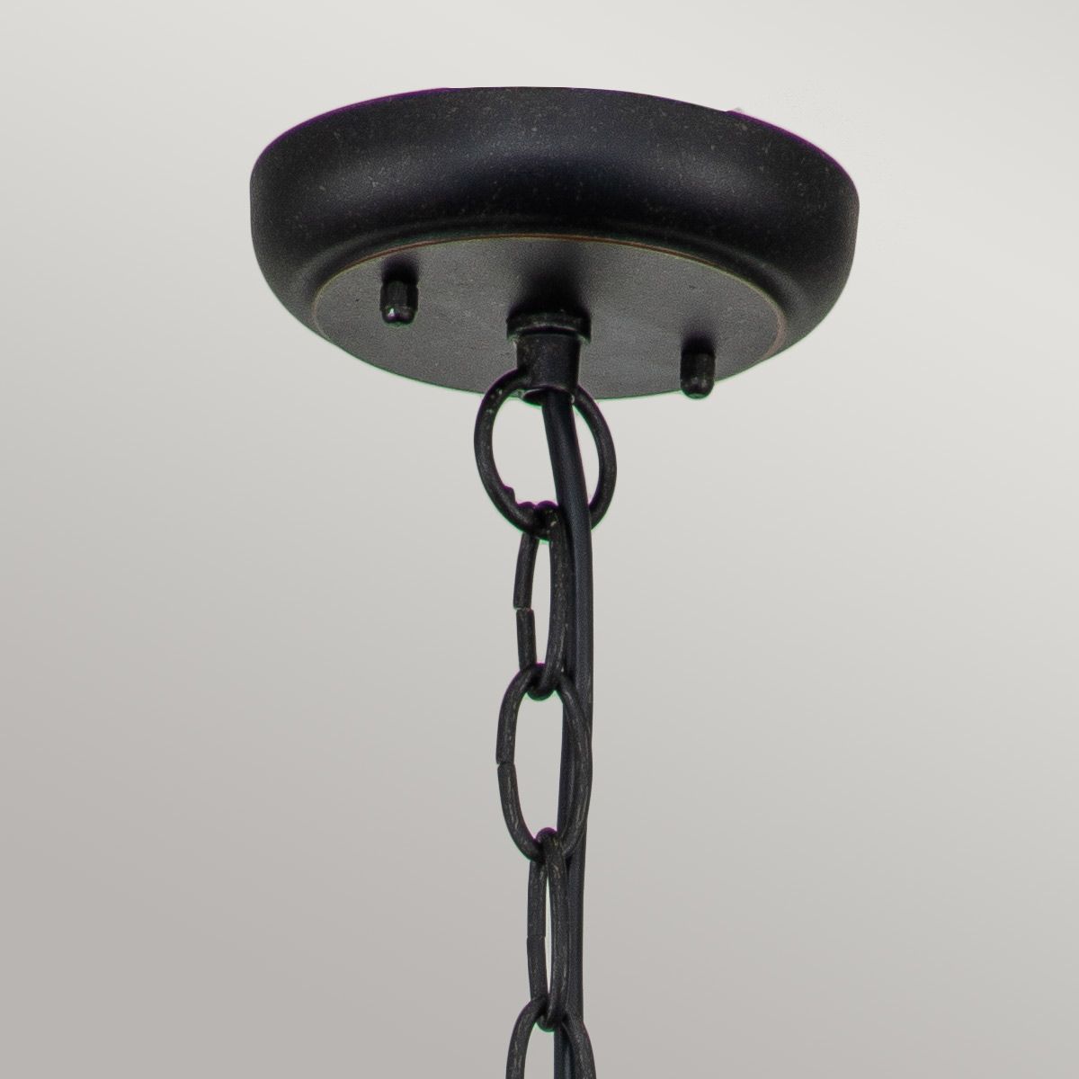 Baltimore Red Bronze Large Traditional Porch Lantern Chain Fixture