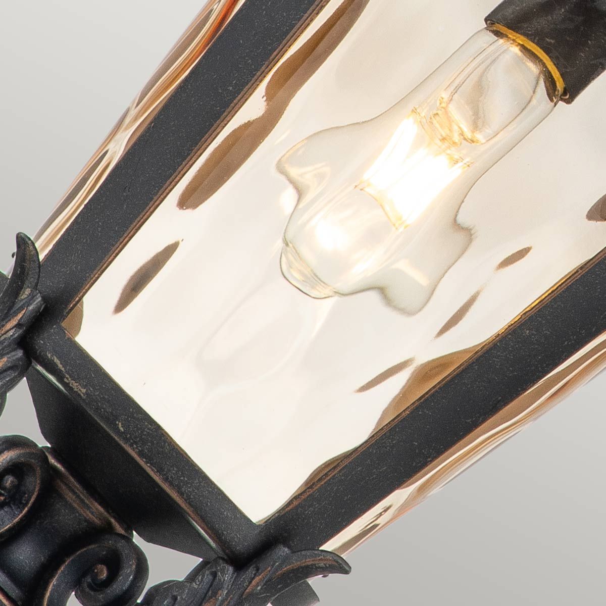 Baltimore Red Bronze Large Traditional Porch Lantern Chain Fixture