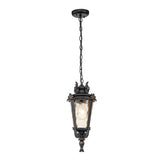 Baltimore Medium Suspension Lantern in Weathered Bronze Finish