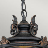 Baltimore Medium Suspension Lantern in Weathered Bronze Finish